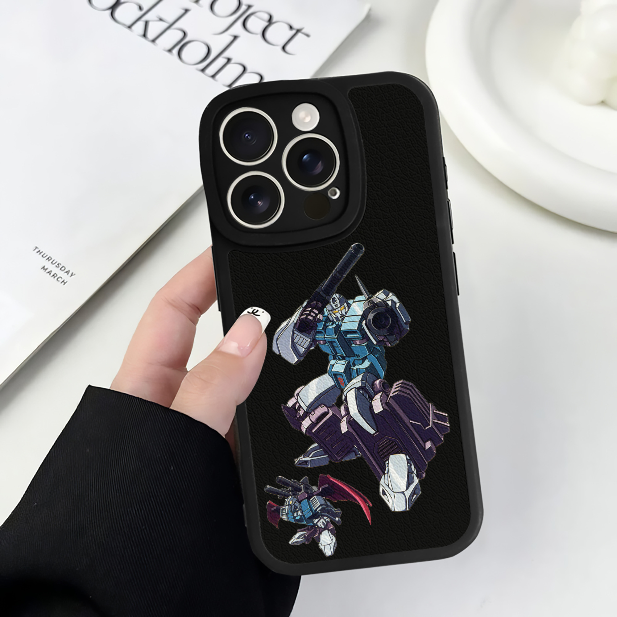 （画像用）  【iPhone 16シリーズ対応】シリコンスマホケース（レザー調） 材質：シリコン